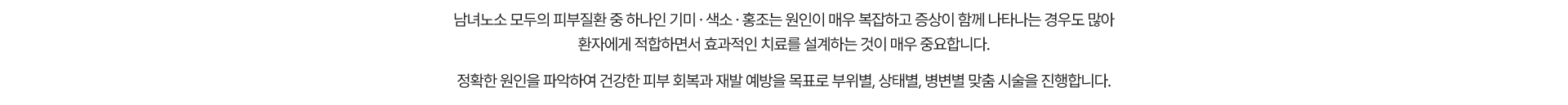 기미·색소·홍조